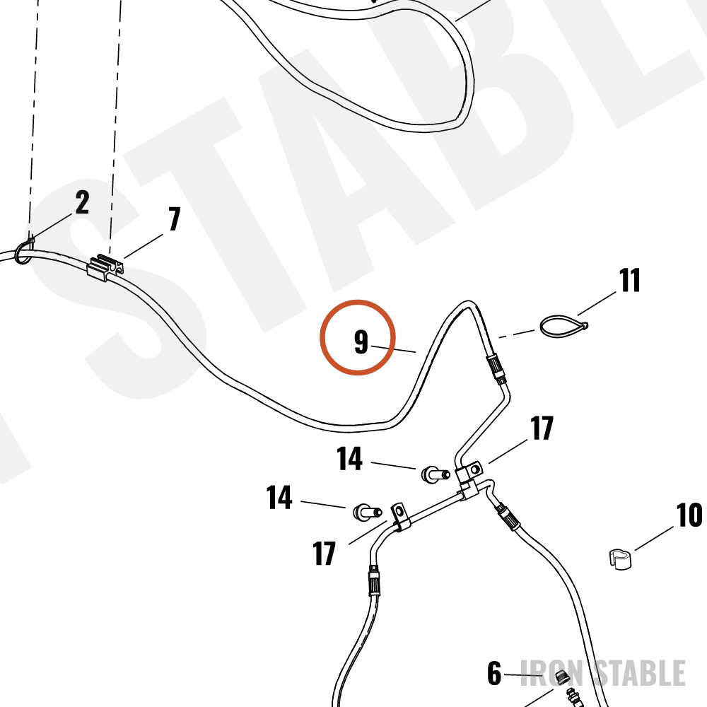 Harley-Davidson Brake Line, Abs, Fr Caliper