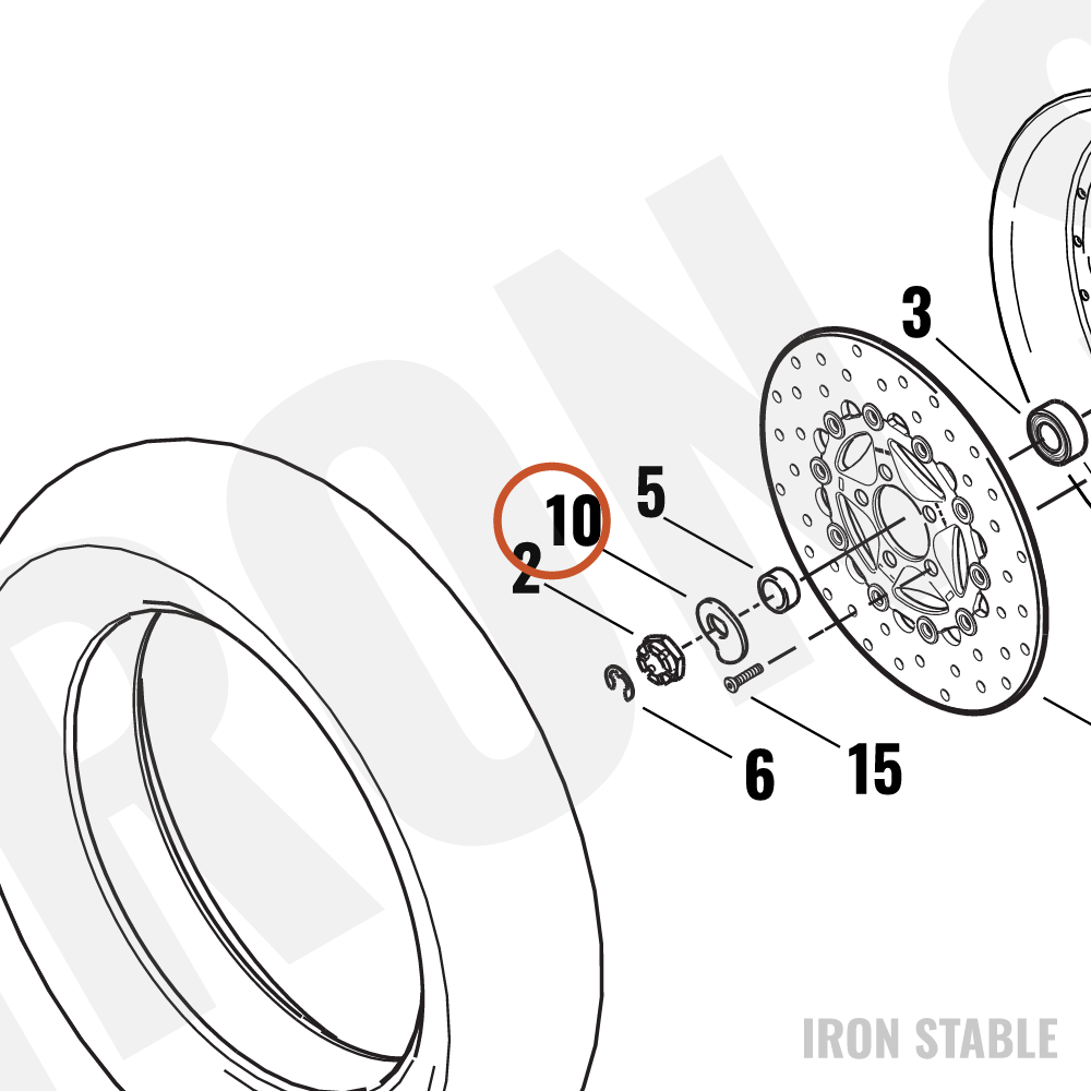 Harley-Davidson Cam, Rr Axle Adj/Plated