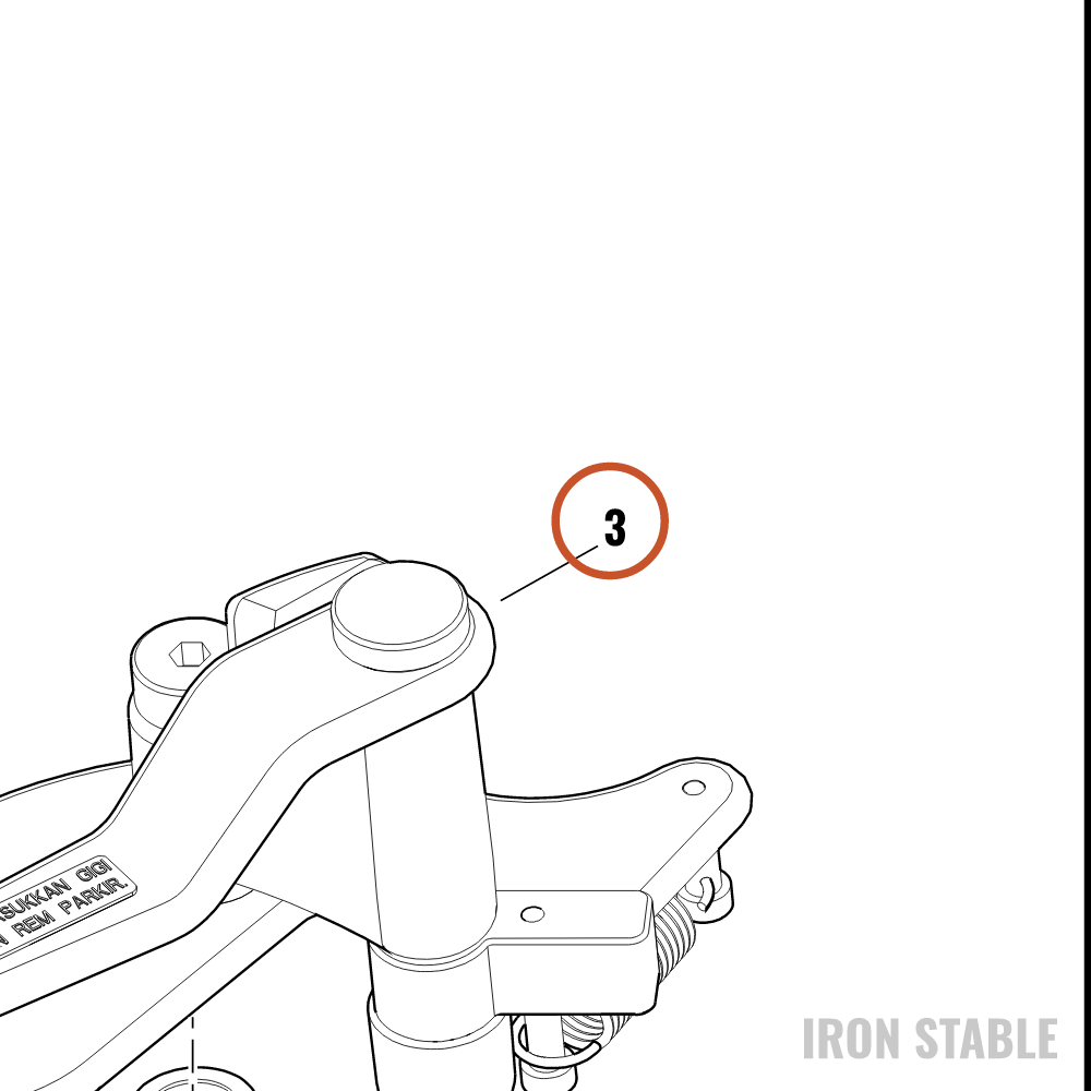 Harley-Davidson Prkg Brake, Lever, Assembly