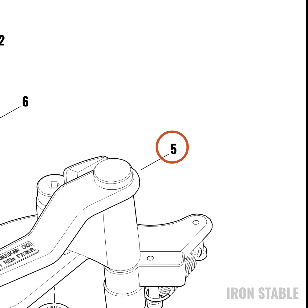 Harley-Davidson Prkg Brake, Lever, Assembly