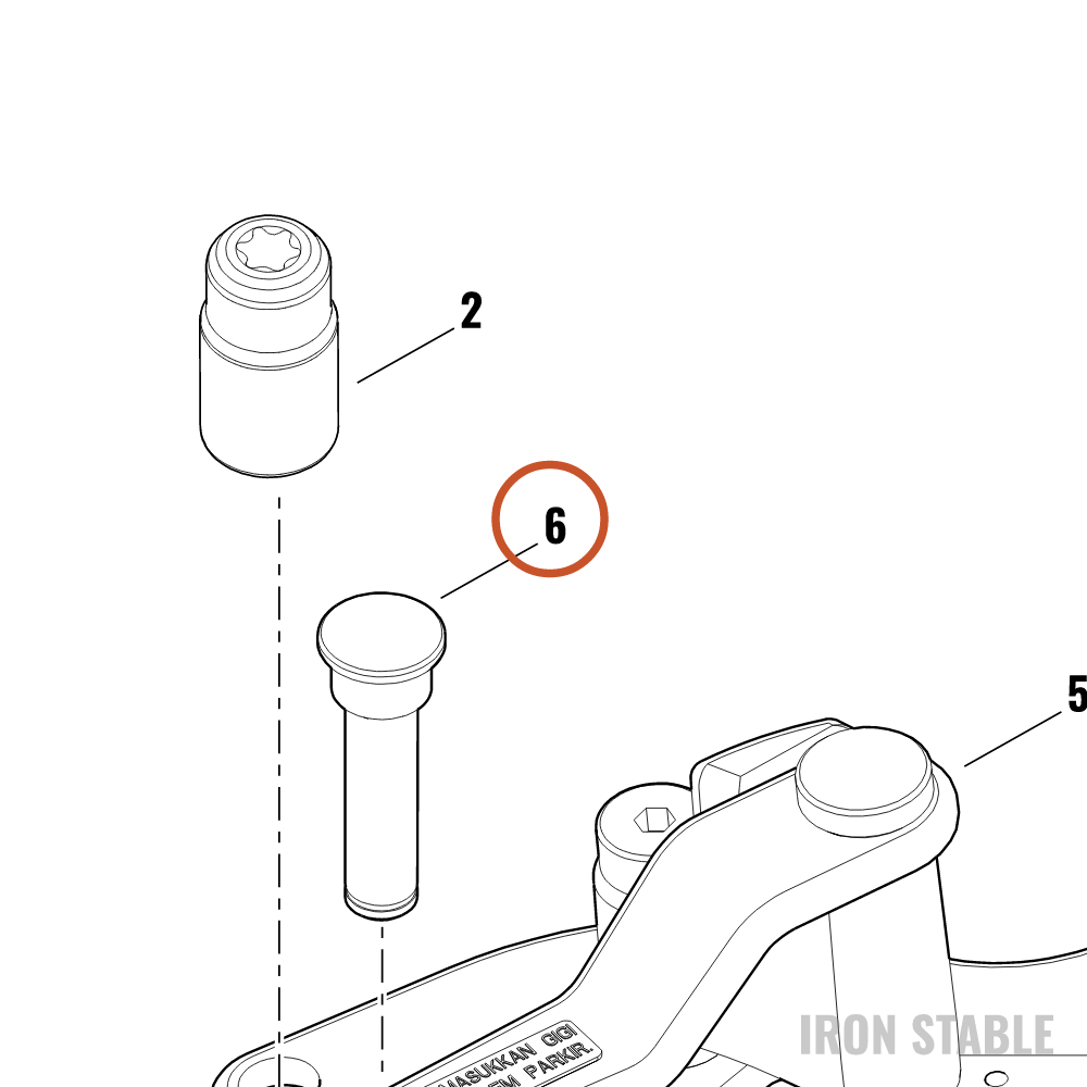 Harley-Davidson Prkg Brake, Pivot Pin