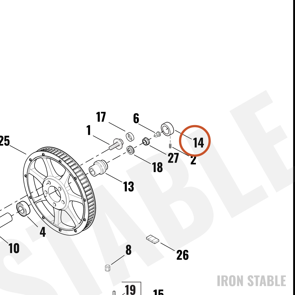 Harley-Davidson Cover, Rr Axle Nut/Chrome