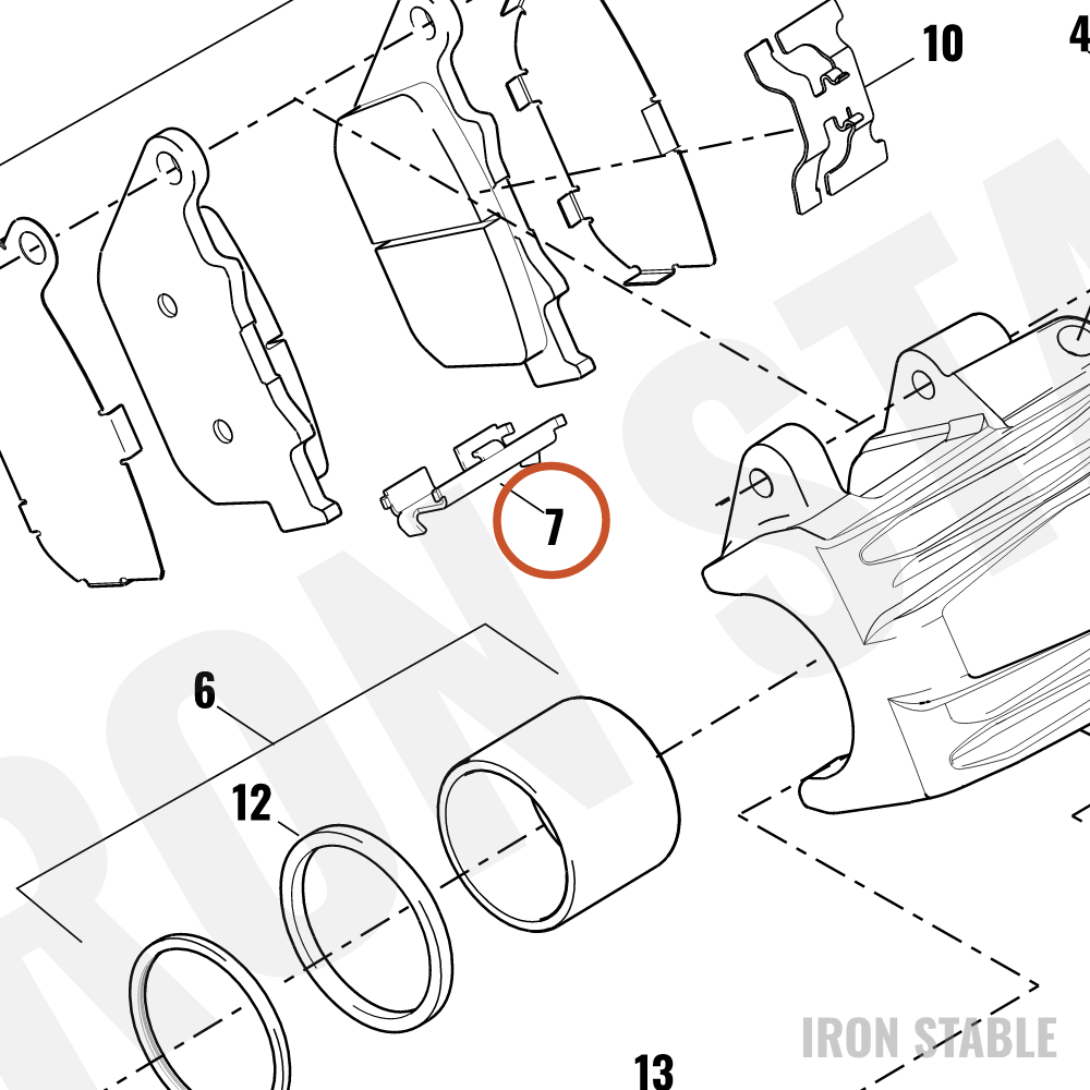 Harley-Davidson Brake Pad Kit, Rear