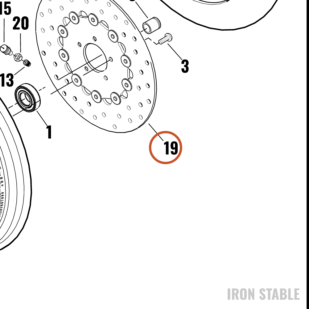 Harley-Davidson Brake Disc Assembly, Front