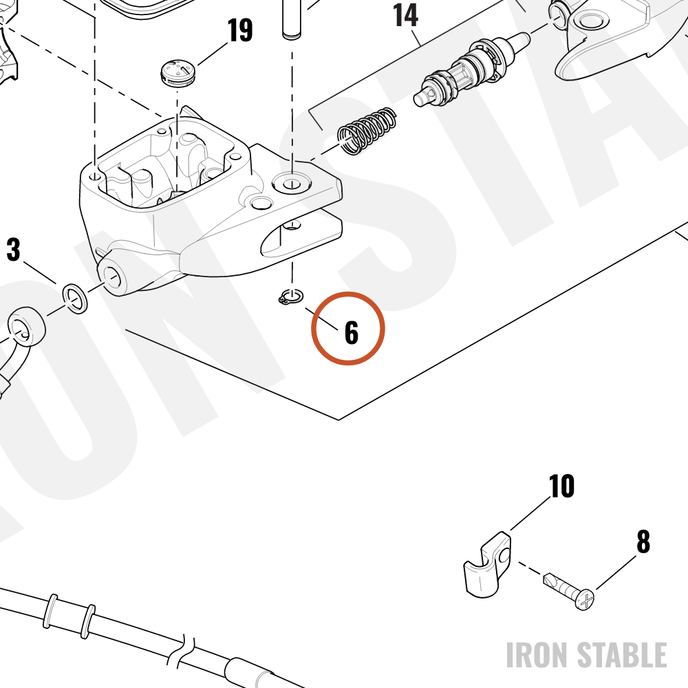 Harley-Davidson Kit-Pivot Pin, Brakelever/Vrsc