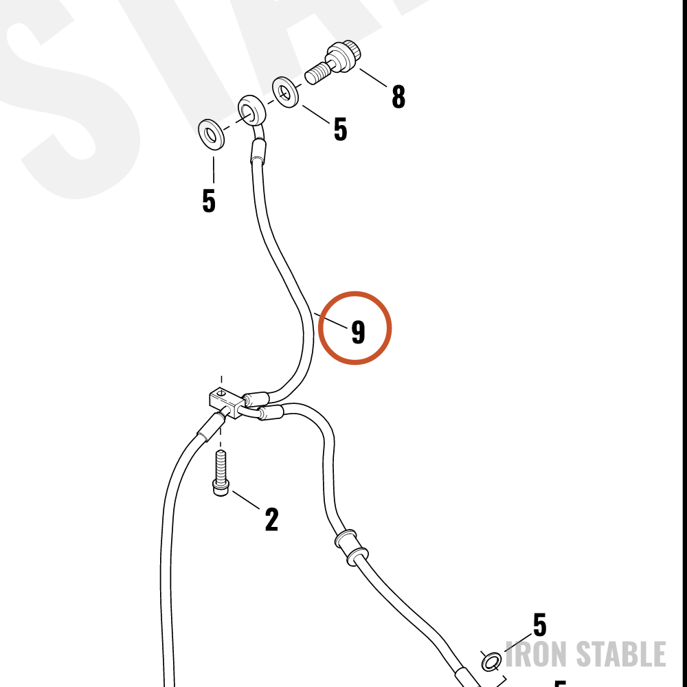 Harley-Davidson Brake Line, X