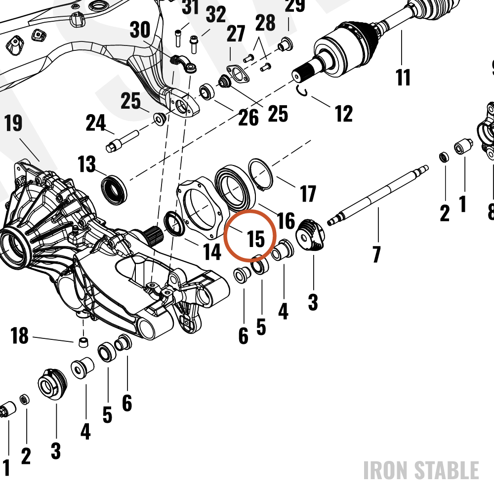 Harley-Davidson Sprocket, Whl, Bearing Adapter