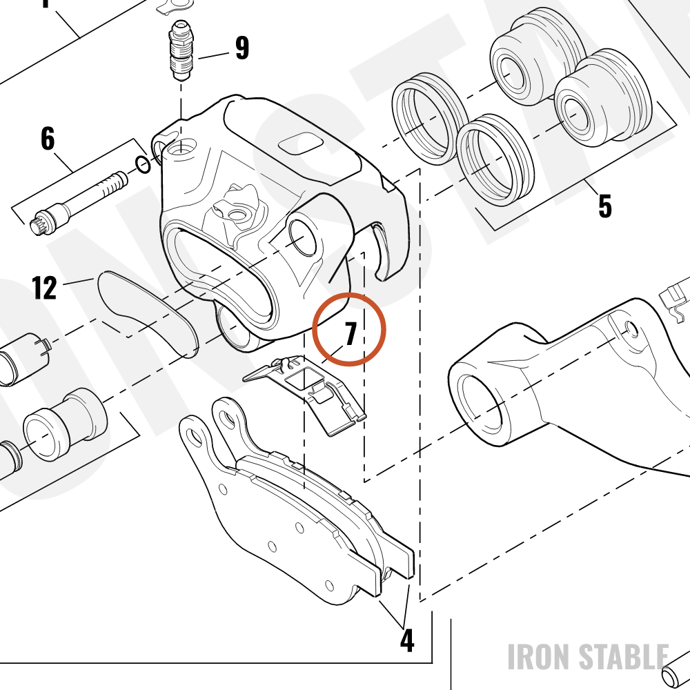 Harley-Davidson Spring, Brake Pad, Rr Caliper