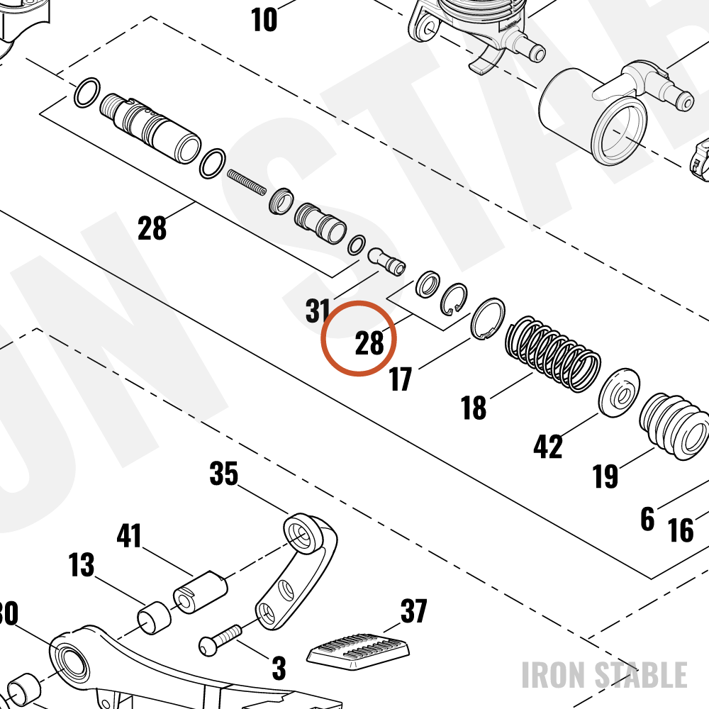 Harley-Davidson Piston Kit, Brake Master Cyl, Rr