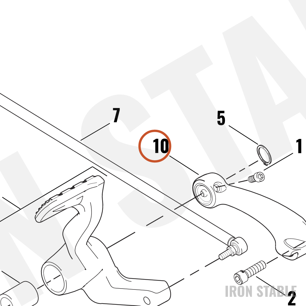 Harley-Davidson Bracket, Footpeg Mt, X