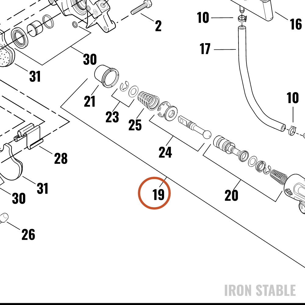 Harley-Davidson Master Cyl Assembly, Rr