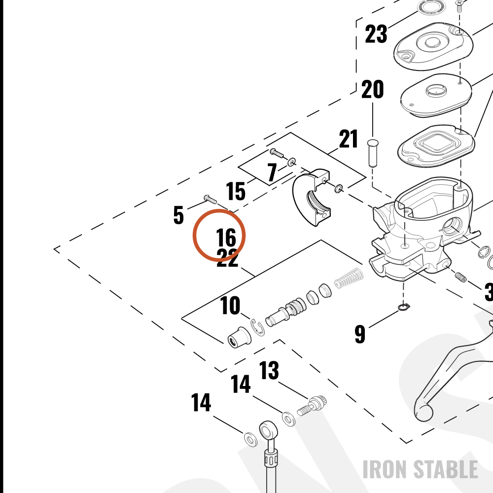 Harley-Davidson Master Cyl Rebuild Kit, Front, S