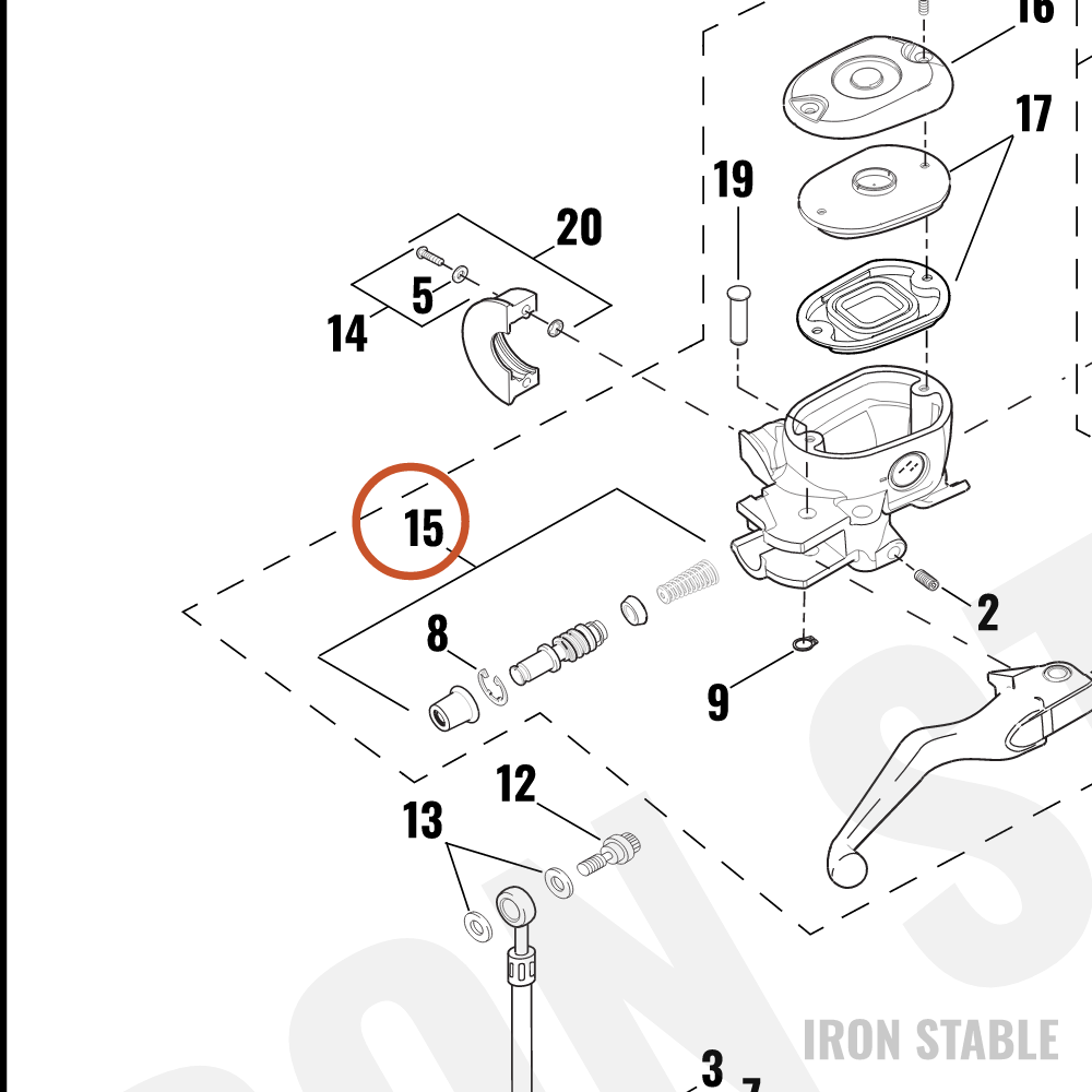 Harley-Davidson Brake Ma Cyl Sub-Component, X