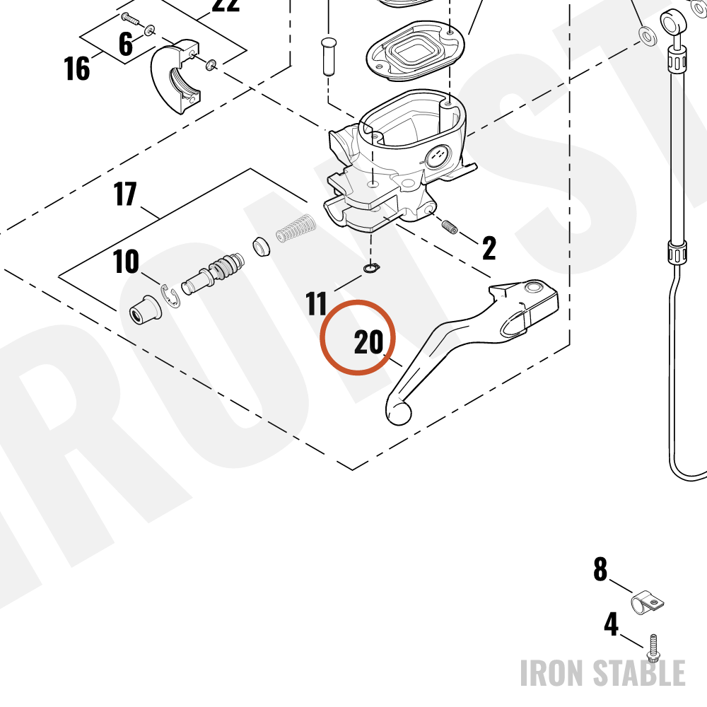 Harley-Davidson Brake Lever