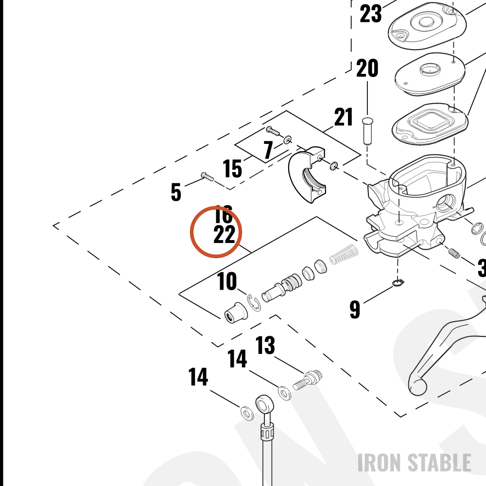 Harley-Davidson Piston Set, Brake Ma Cyl, X