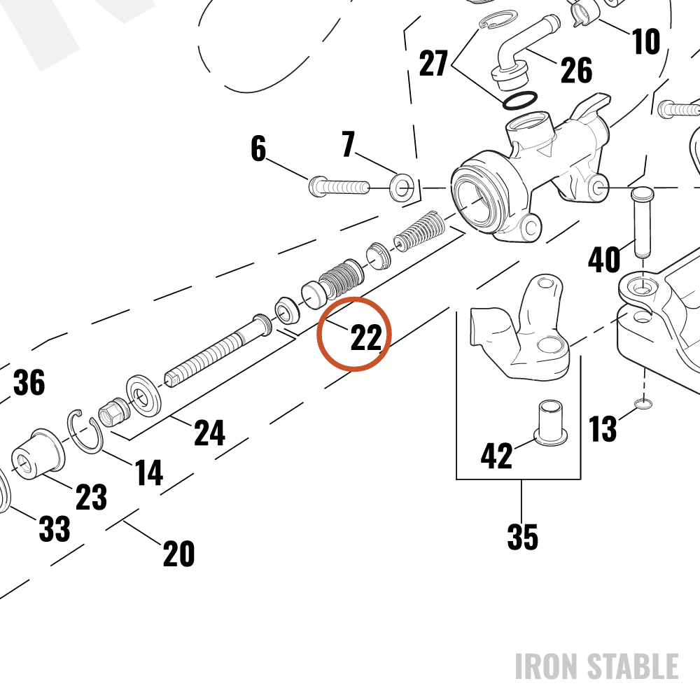 Harley-Davidson Kit Rebuild, Rr/Master Cyl, Xl