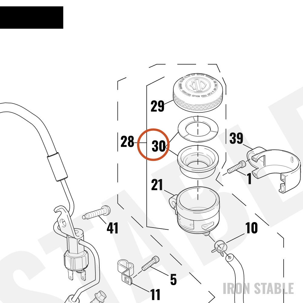 Harley-Davidson Gasket Kit, Rear Brake