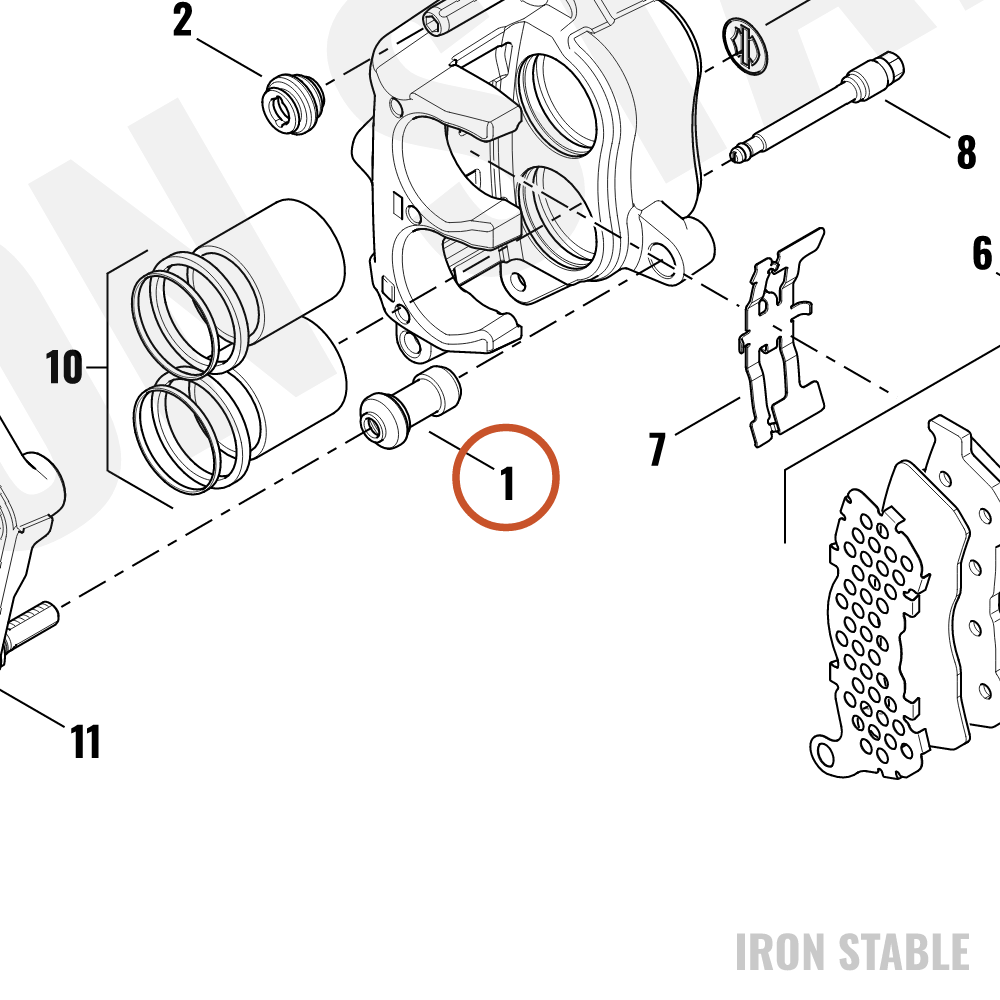 Harley-Davidson Boot, Caliper Bushing