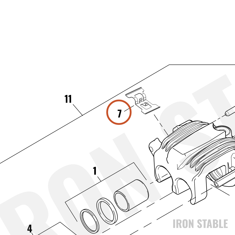 Harley-Davidson Spring Pad, Front Caliper