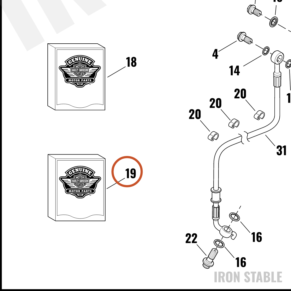 Harley-Davidson Grease, Brake Caliper, Cci #20, 4ml