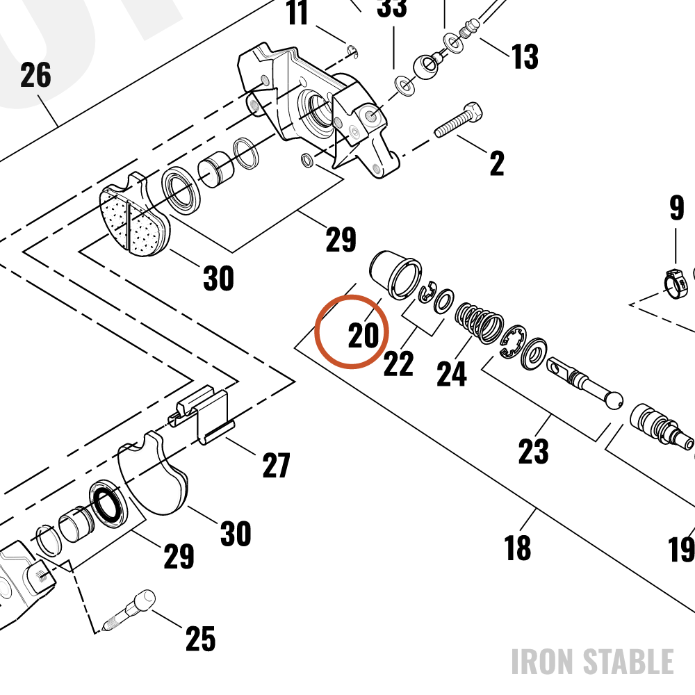 Harley-Davidson Boot, Pushrod, Rr, Master Cyl