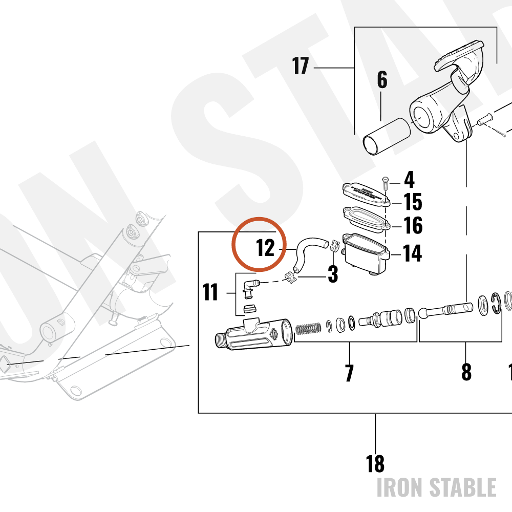 Harley-Davidson Conduit, Reservoir Hose