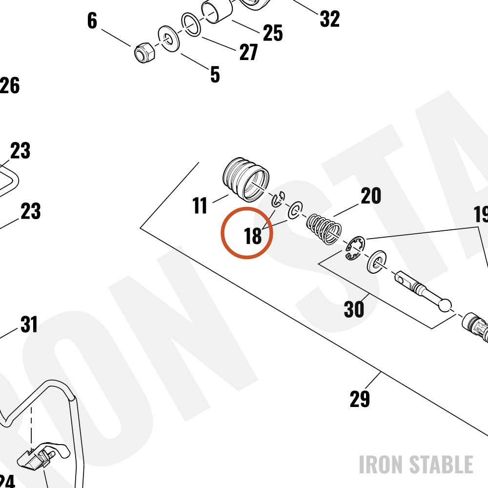 Harley-Davidson Retent Spring, Master Cylinder