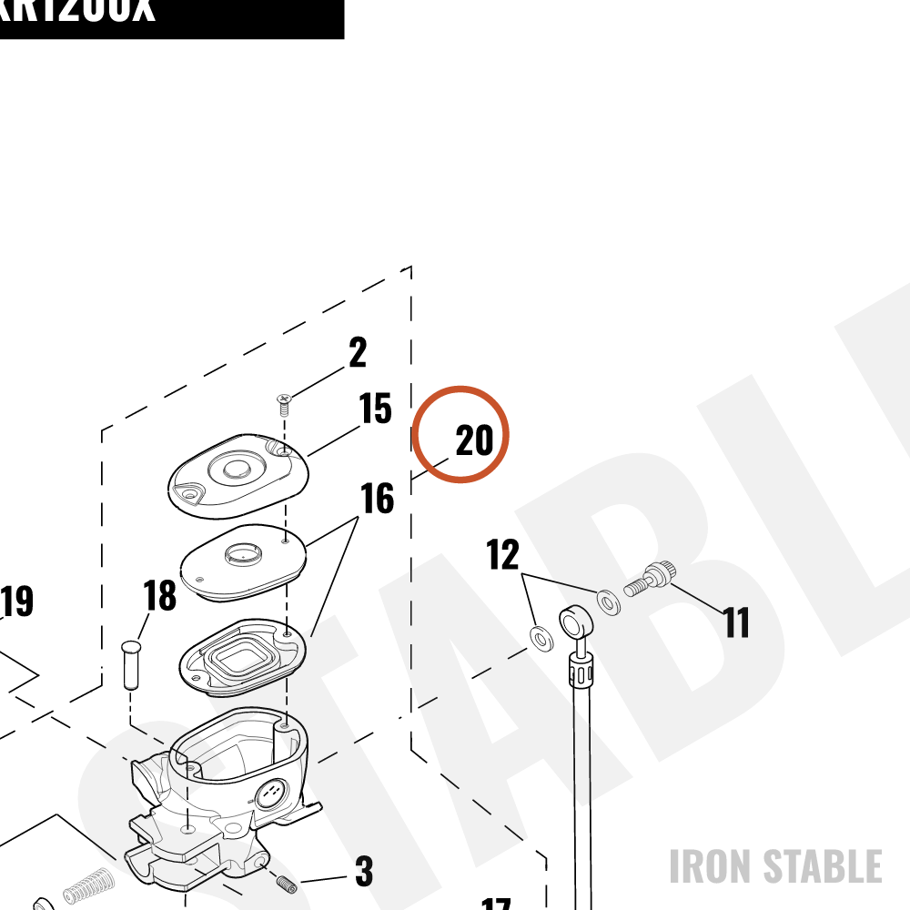Harley-Davidson Master Cyl Assembly, Front/Dual, Black