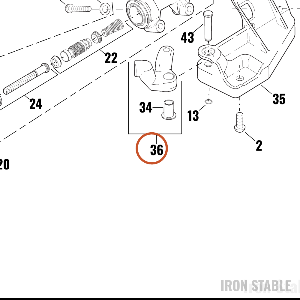 Harley-Davidson Bellcrank Assembly
