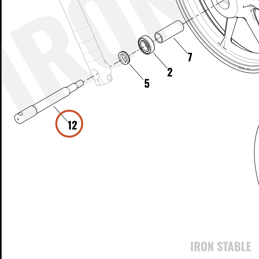Harley-Davidson Axle, Fr