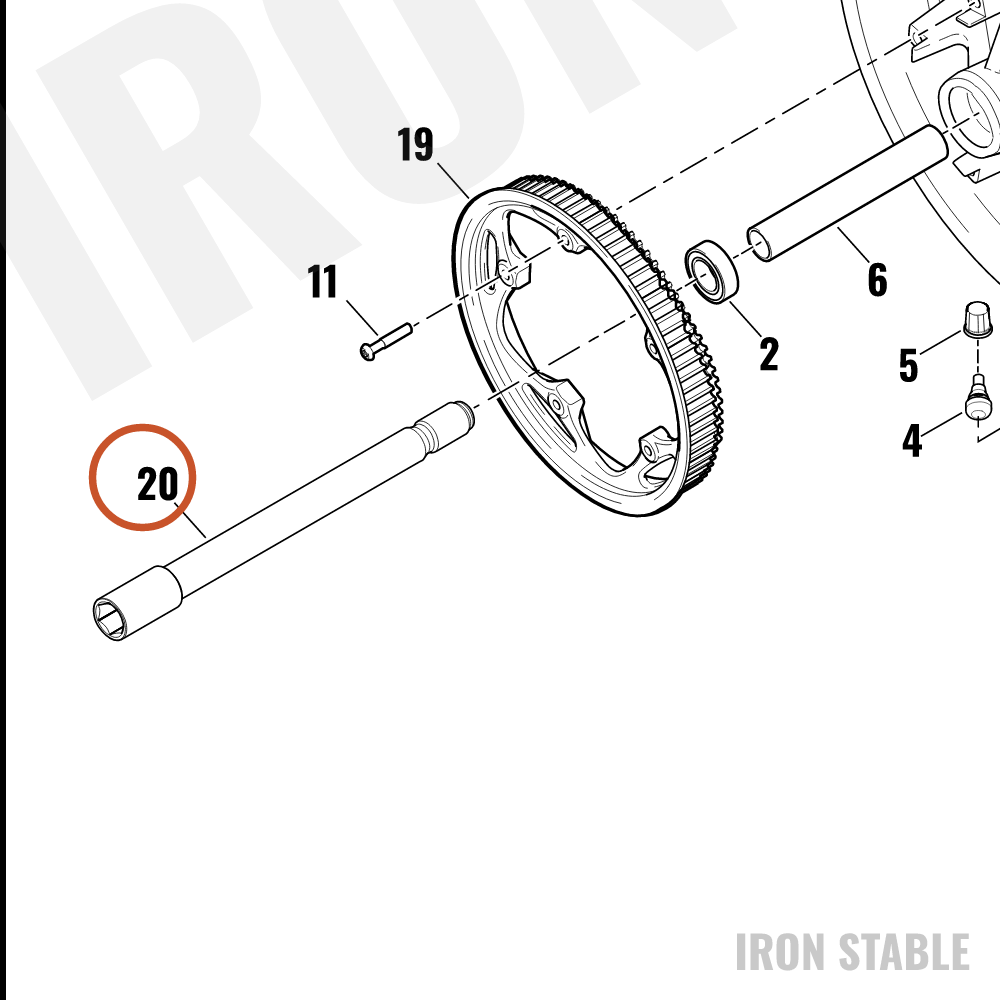 Harley-Davidson Axle, Rr, Hollow