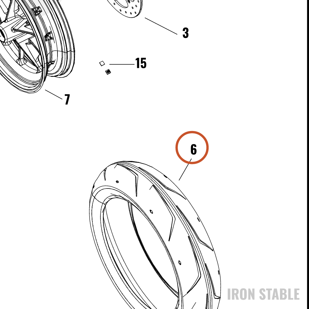 Harley-Davidson Tire, Fr, 160/70r17 M/C 73v Gt50