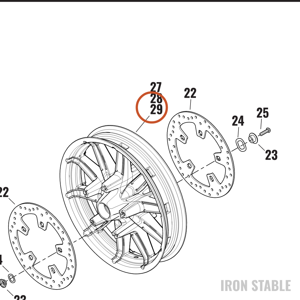 Harley-Davidson Kit-Whl, Impeller, Cc, 17x3, Fron