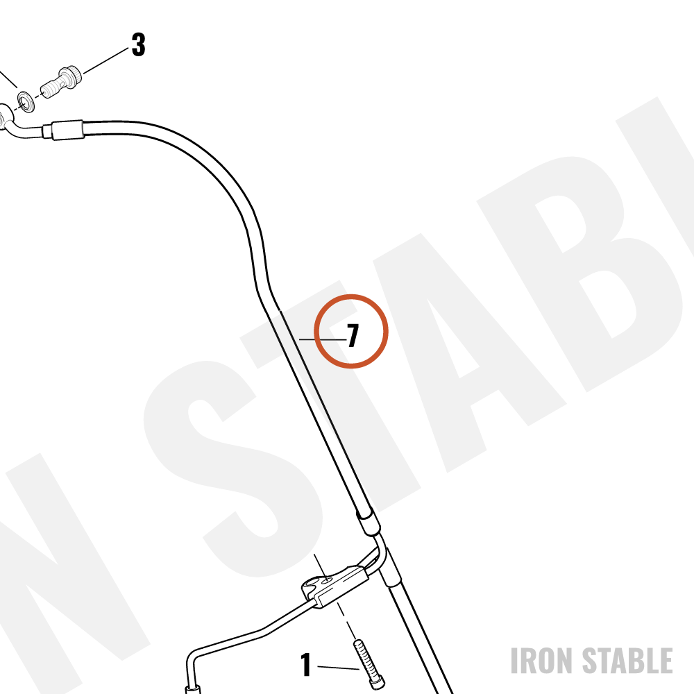 Harley-Davidson Brakeline Assembly, Front/Std