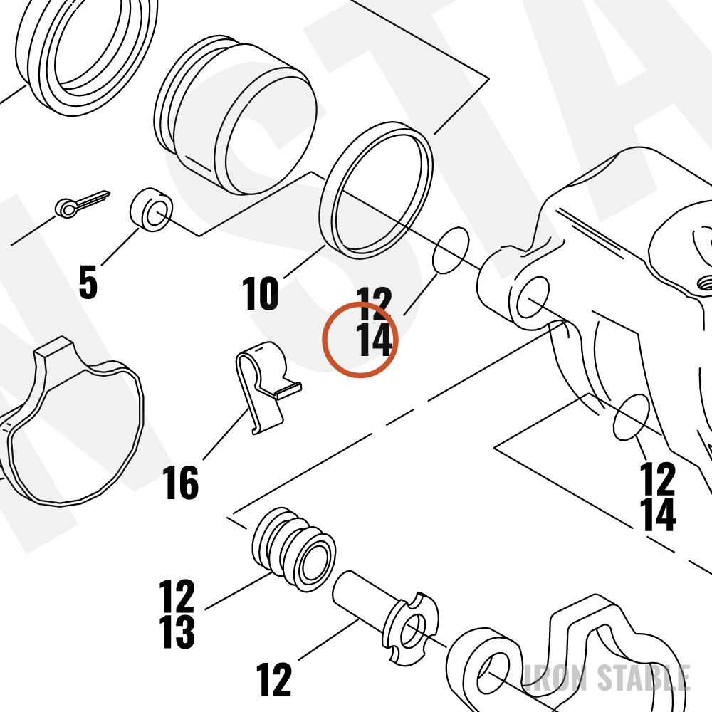 Harley-Davidson Mounting Pin, Dampener