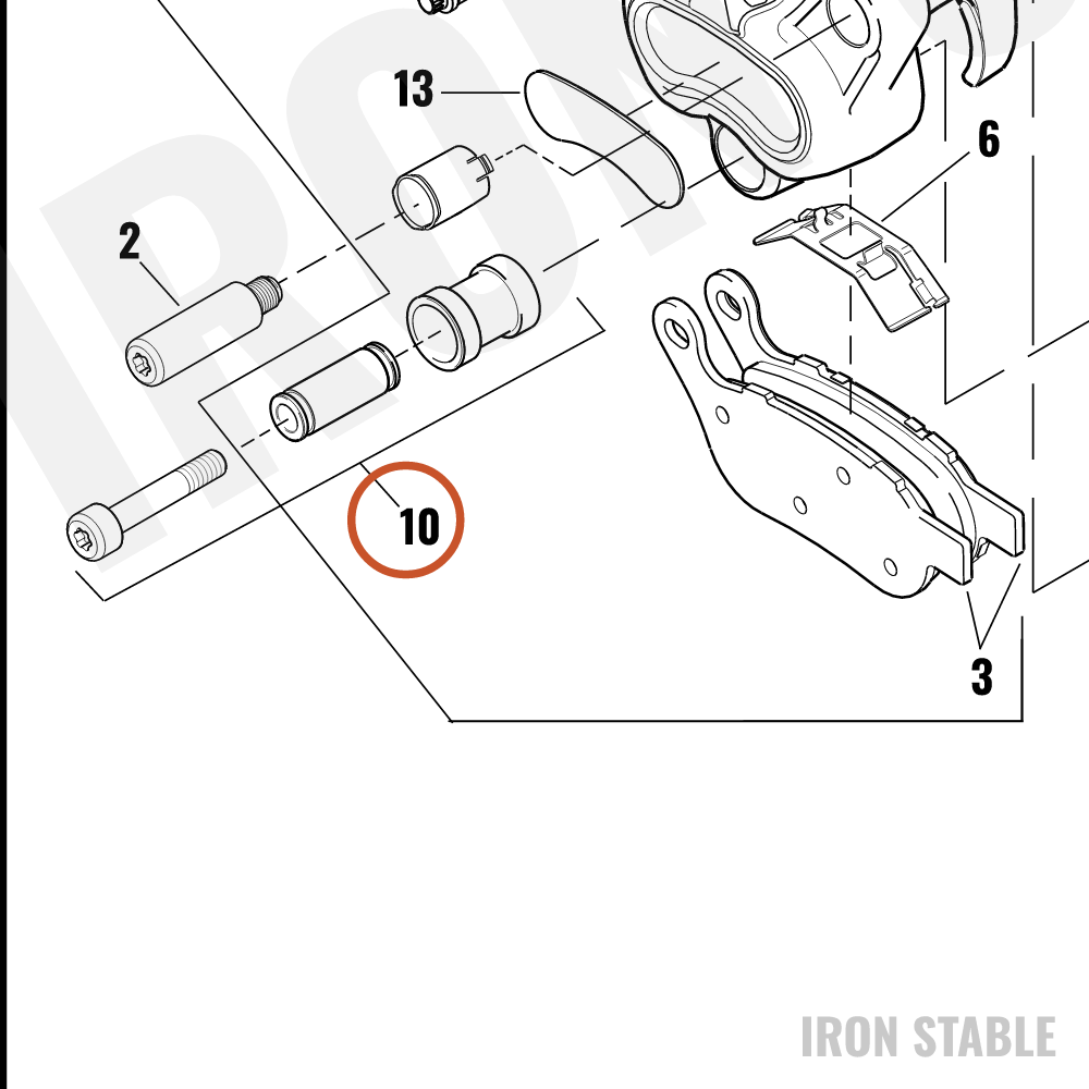 Harley-Davidson Caliper Bolt Assembly