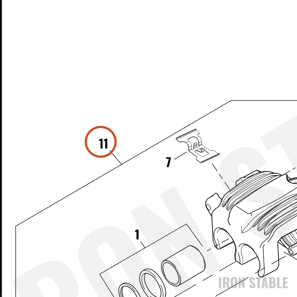 Harley-Davidson Caliper Assembly, Lh, Front/Slvr