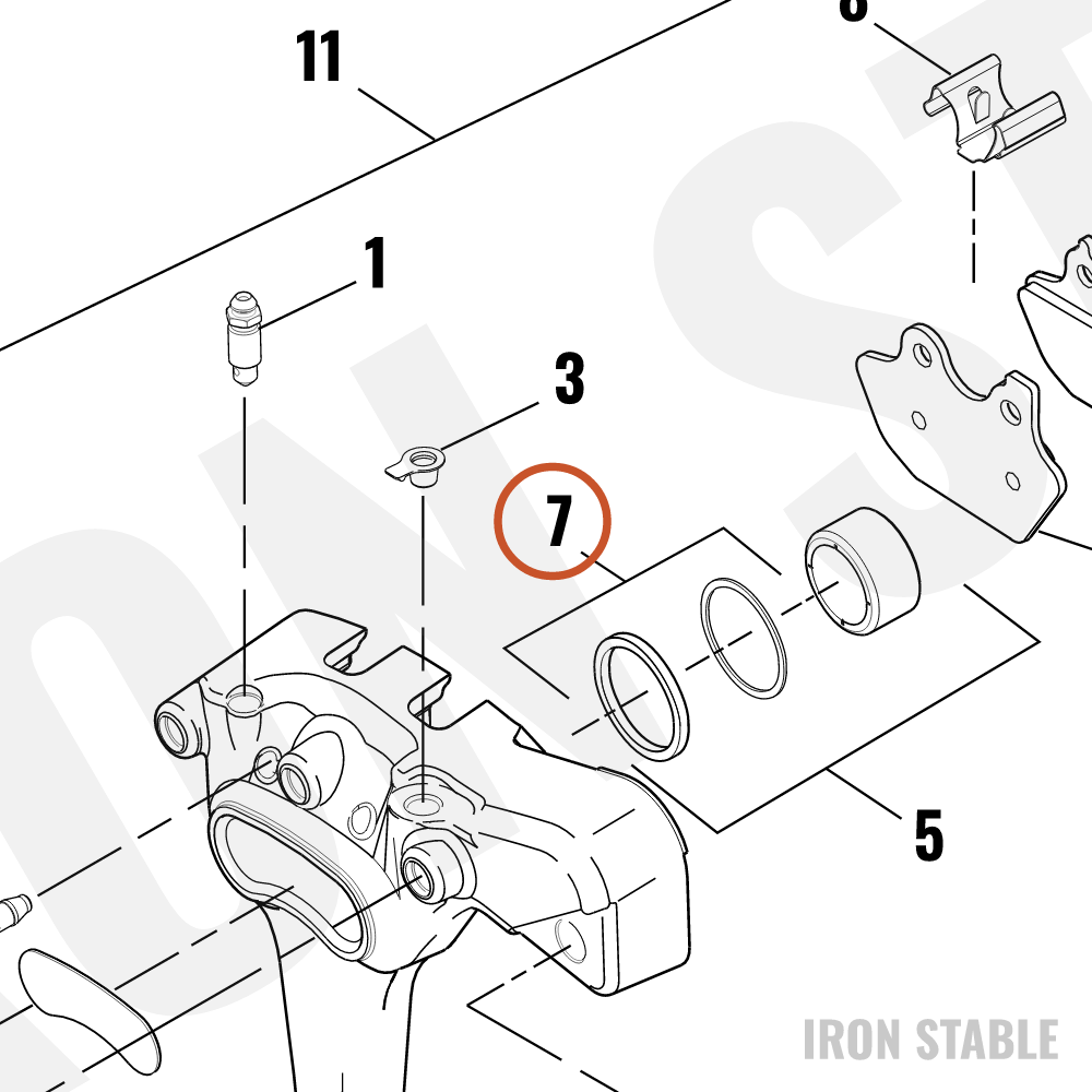 Harley-Davidson Kit-Seals, Brake Caliper, Dyna/S