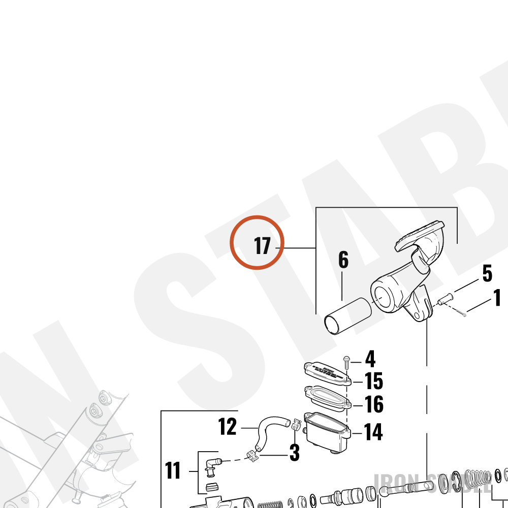 Harley-Davidson Brakepedal Assembly, Rr