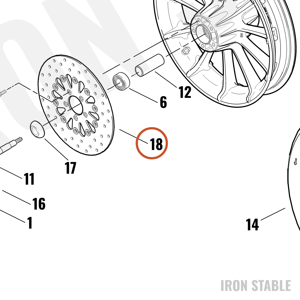 Harley-Davidson Rotor, Brake, X