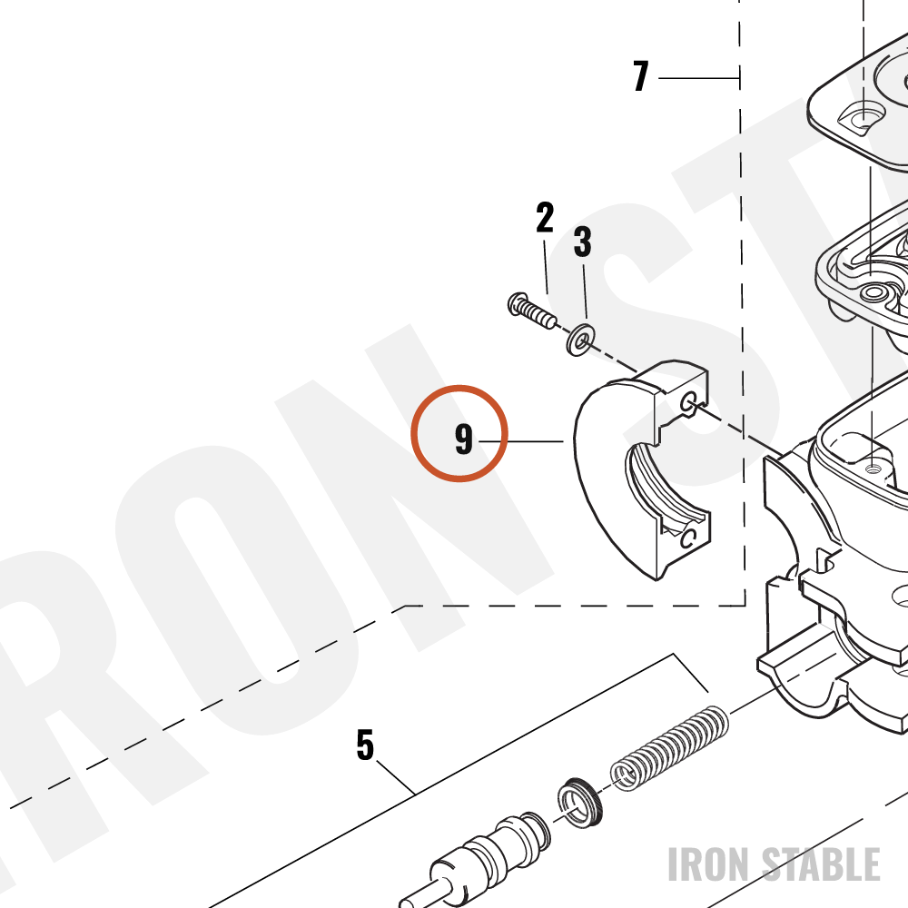 Harley-Davidson Clamp, Master Cyl & Clutch/Black