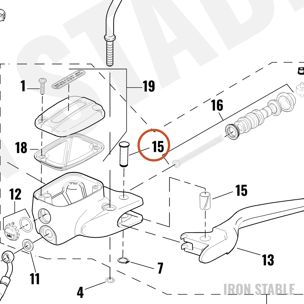 Harley-Davidson Kit Pivot Pin