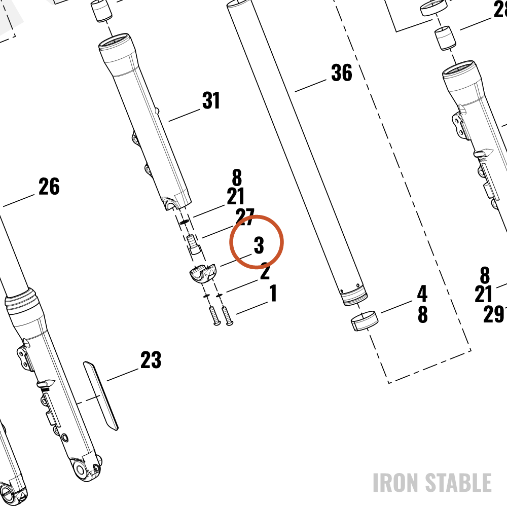 Harley-Davidson Axle Holder