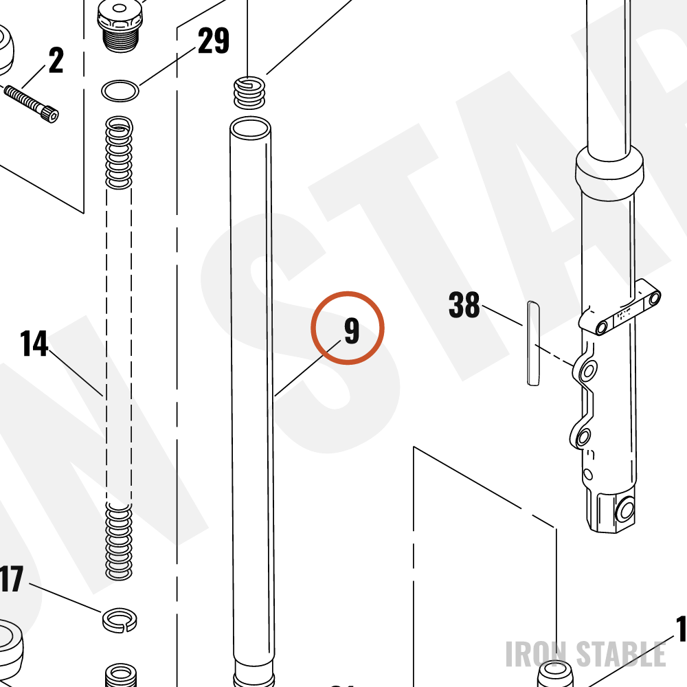 Harley-Davidson Stanchion Tube