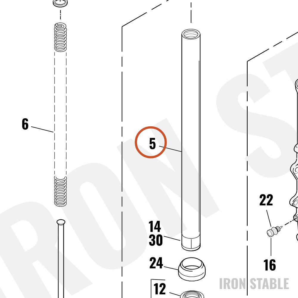 Harley-Davidson Stanchion Tube