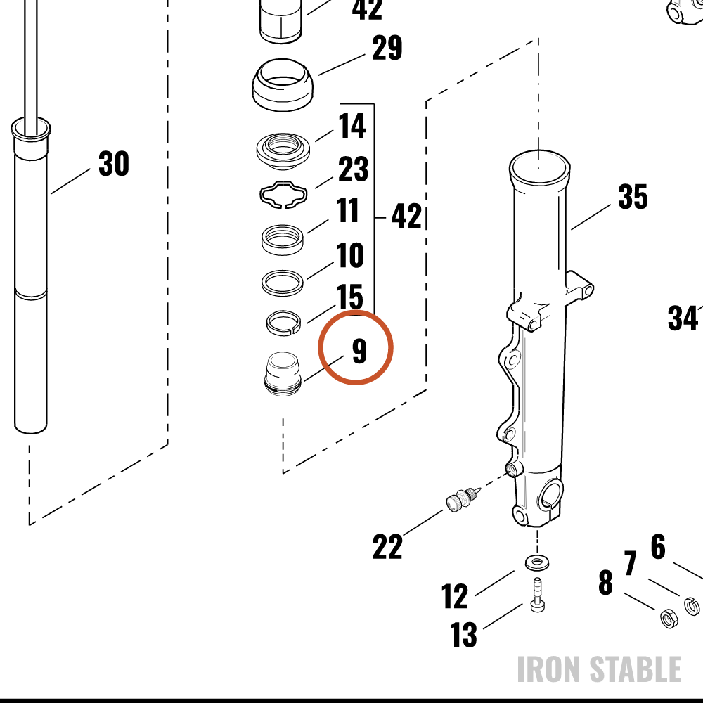 Harley-Davidson Oil Lock Piece