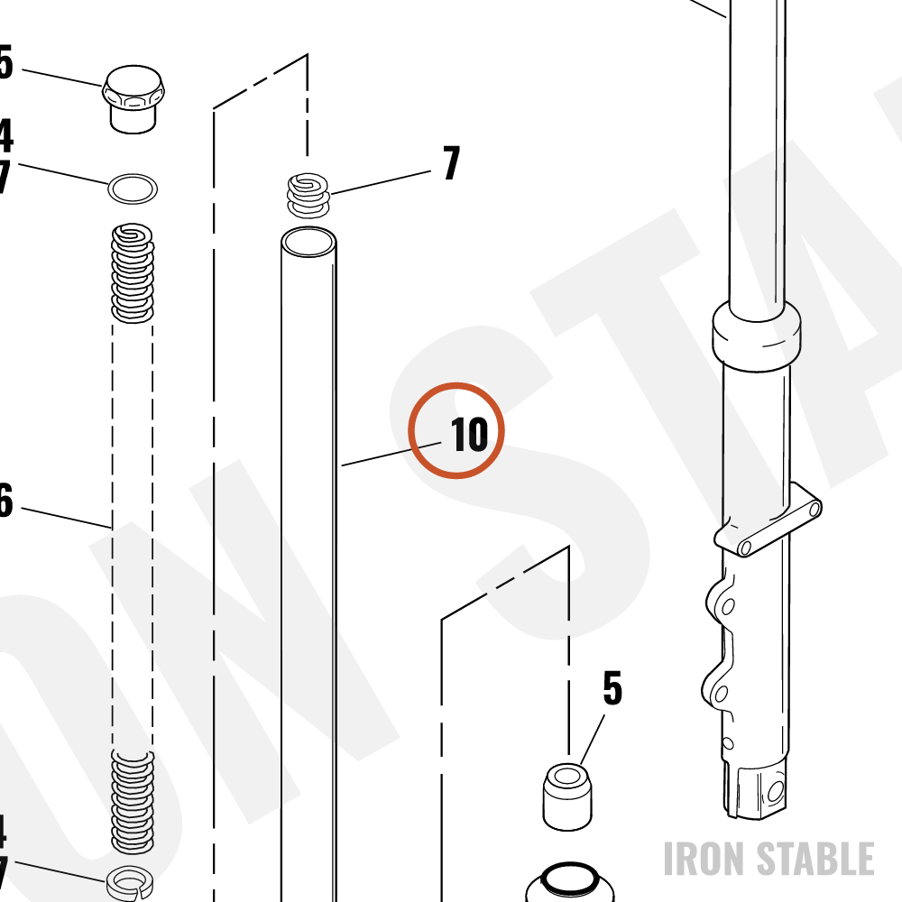 Harley-Davidson Stanchion Tube