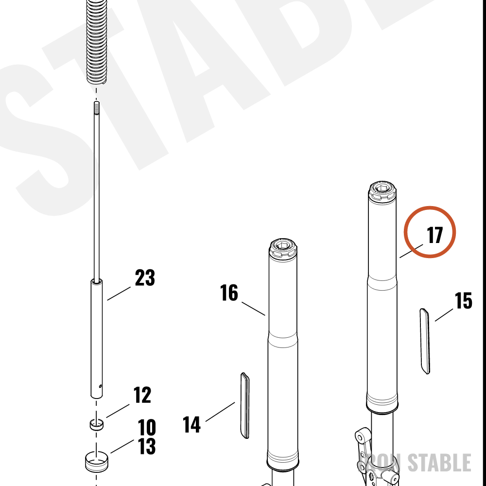 Harley-Davidson Fork, Fr Tlscp, Lh