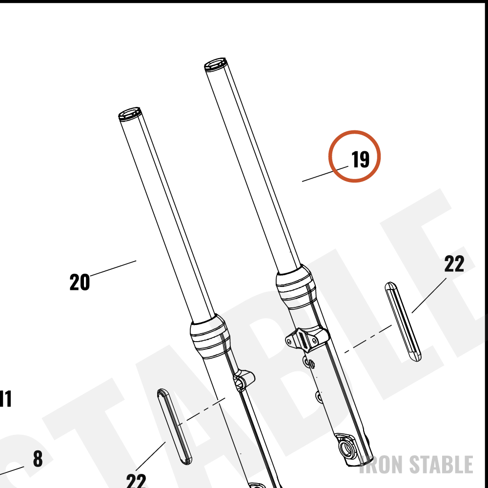 Harley-Davidson Fork, Fr Tlscp, Lh, 41mm, Conventi