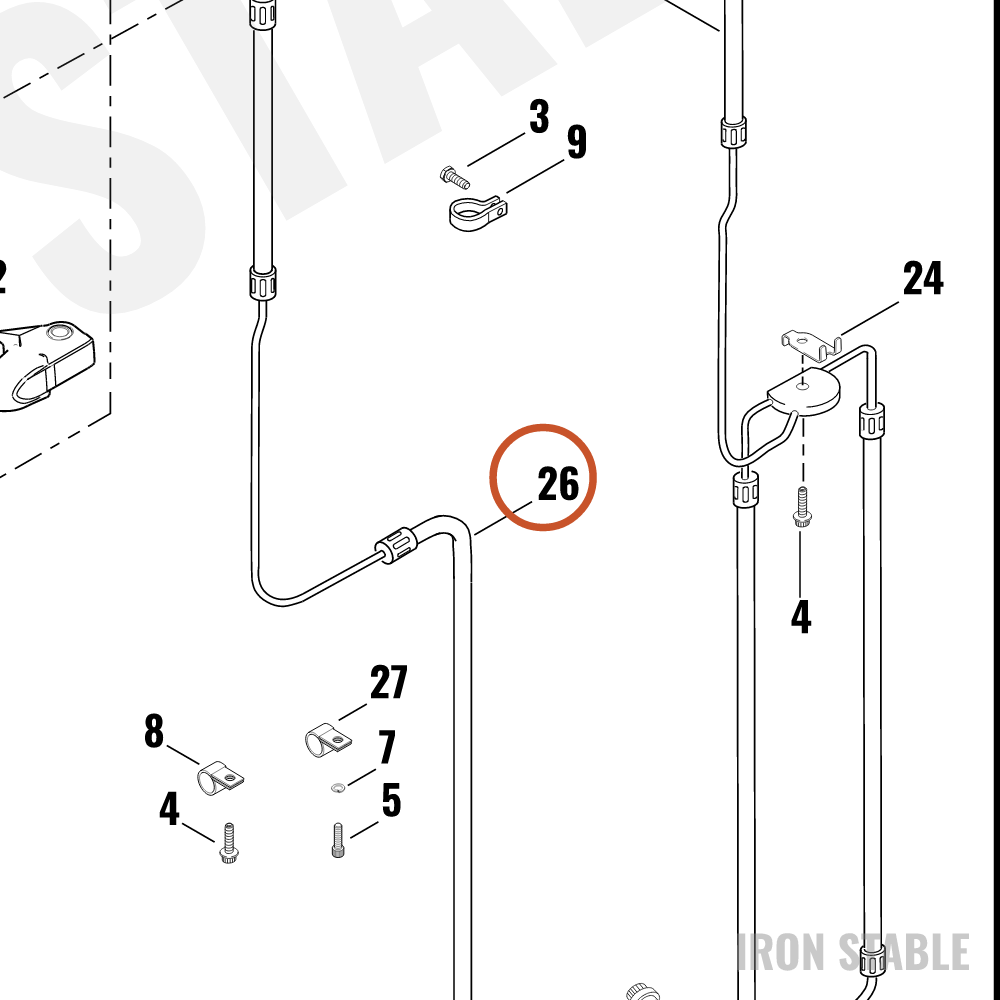 Harley-Davidson Brakeline, Front/Sngl Disc